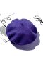 Purple French Painter Australian Wool Felt Beret - 2
