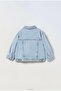 Unisex Model Antique Jeans / Denim Jeans Jacket with Ripped Detail - 2