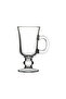 6 Pieces Imported Irish Model Latte Mug with Foot and Handle Hot Chocolate Sahlep Glass Mug - 7