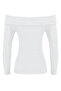 Angeliq White Off-Shoulder Camisole Body - 2