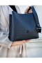 Women's Two Straps Black 5 Compartment Shoulder and Crossbody Bag TM4005 - 2