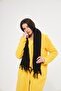 Black Soft Textured Tasseled Women's Mohair Scarf - 4