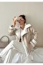 Women's Belt Detailed Suede Coat - 3