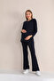 Navy Blue Camisole Suitable for Breastfeeding Maternity and Maternity Tracksuit Set
