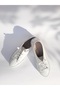Inside and Outside 100% Genuine Leather Rubber Laced Casual White Color Shoes - 3