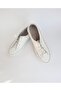 Inside and Outside 100% Genuine Leather Rubber Laced Casual White Color Shoes - 6
