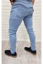 Skinny Fit Lkralı Denim Trousers - 3