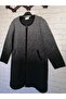 Thin Steel Knitted Plus Size Zippered Midi Size Mother's Cardigan Cap - 4