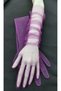 Bella evening dress bridal gloves long purple - 2