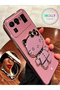 Black Hello Kitty Stand Edge Gold Detailed Luxury Silicone Case for Xiaomi Mi 11 Ultra - 2