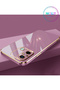 Luxury Silicone Case for Xiaomi Redmi 12C with Lilac Edges Gold Detail - 2