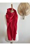 Red Cotton Shawl Soft Natural Fabric - 3