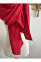Red Cotton Shawl Soft Natural Fabric - 4