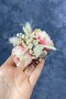 Salmon Cotton Grass Cipso and Artificial Flower Scalloped Hair Clip Accessory for the Most Beautiful Brides – Crown – Crown