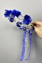Cobalt Blue Laser Floral Special Design Bridesmaid Crown for the Most Beautiful Brides – Crown, Crystal Stone, Stylish Model - 2