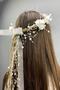 Special Design Outdoor Shooting Bridal Tiara and Hair Accessory with Pearls and Flowers for the Most Beautiful Brides – Crown – Crown - 4