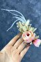 Salmon Feather and Cipso Flower Scalloped Hair Accessory for the Most Beautiful Brides – Crown, Crystal Stone – Crown – - 5