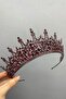Wedding Material Burgundy Leonis Model Bridal Henna Crown – Wedding & Henna & Wedding, Stylish Design – Magnet, He - 6
