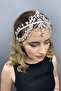 Wedding Material Hurrem Bridal Henna Crown – Special Design, Accessory, Quality Production, Eye-Catching Style – - 3