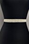 Handmade Belt Dense Cream Pearl Bead Embroidered Stone Dress Belt – Belt, Stylish Design