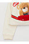 LCW Kids Crew Neck Printed Long Sleeve Girl's Sweatshirt - 2