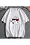 Statue Rose Printed White Unisex Oversize T-shirt
