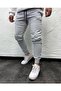 Unisex Gray Slim Fit Sweatpants