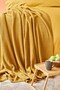 بطانية محبوكة فردية من Back To Basic Light Mustard