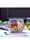 1 Piece Heat Resistant Borosilicate Thermal Cup Line Design Glass Cup Coffee Presentation Cup 350 - 2