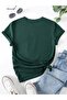 Plus Size Flower Moon Printed Crew Neck Oversize T-shirt - 2