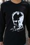 Long Sleeve Cotton Unisex Children's T-Shirt with Ataturk Print and Turkish Flag - 4