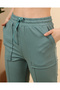 Women's Sweatpants with Front Seam and Pocket Detail - 4