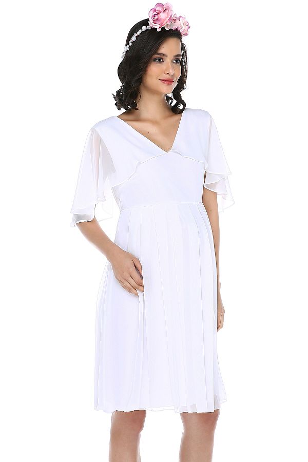 White short maternity dress store