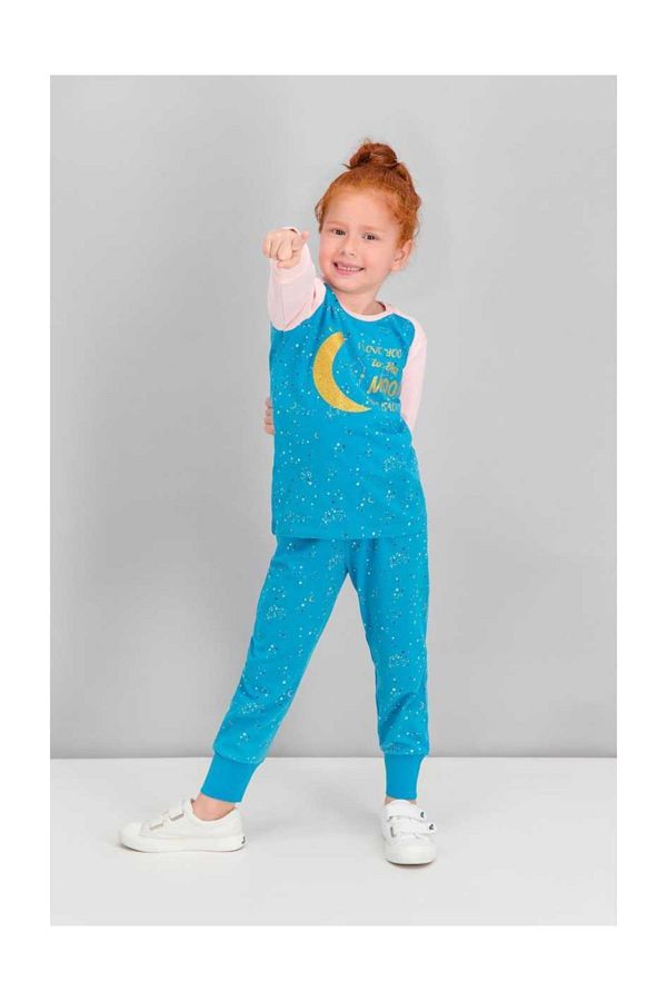 ROLY POLY-Love Moon Petrol Girls Pajama Set 1