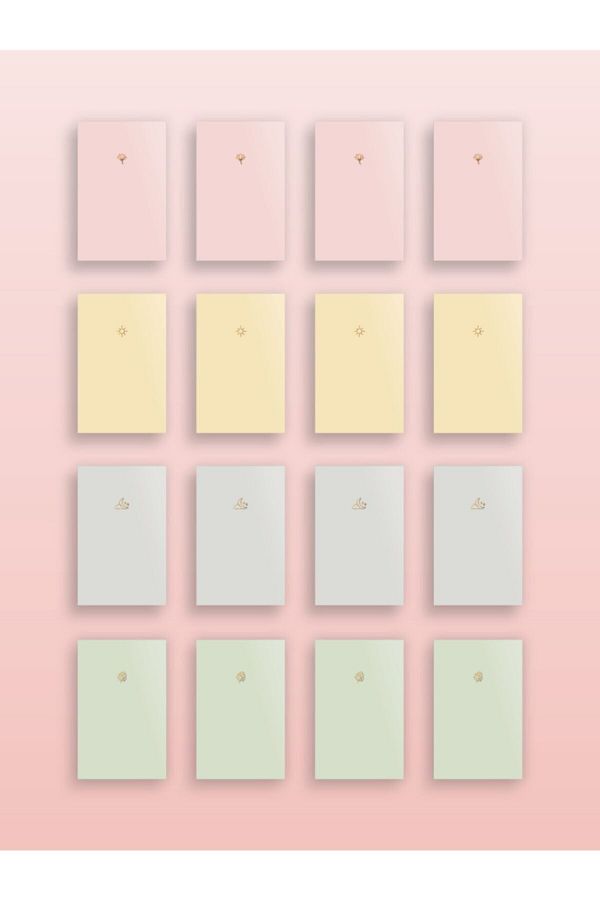 AKILLICA-Notebook Set of 16 Notebooks Pastel Notebook Set 1