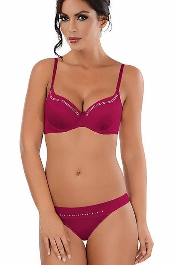 NBB-Set Chiloți Sutien Push Up 4369 Fuchsia 1