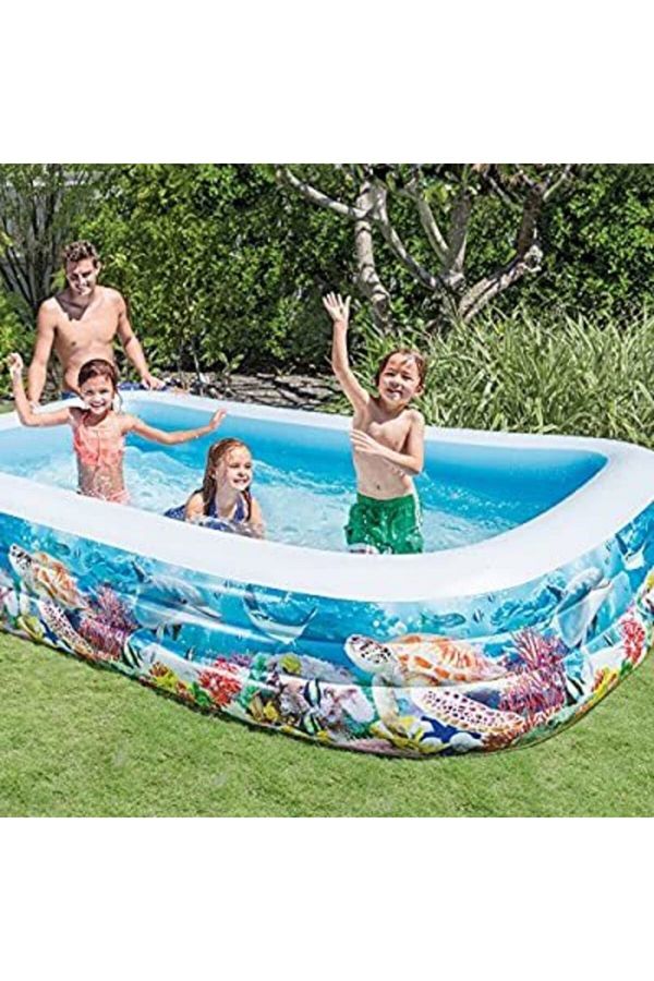 Intex-Fish Patterned Transparent Family Pool Intex 58485 1