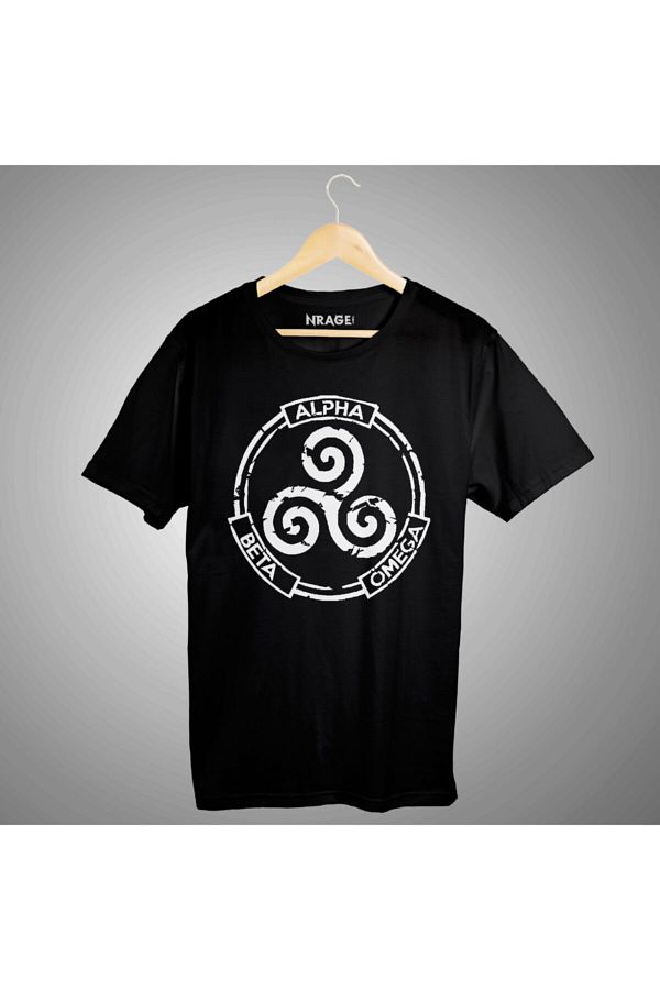nrage Unisex Teen Wolf Alpha Beta Omega Black T Shirt Trendyol