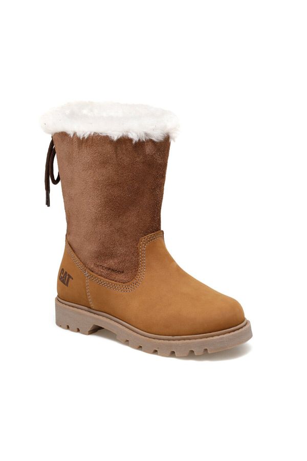 Caterpillar Girl s Brown Bruiser Scrunch WP Boots Trendyol