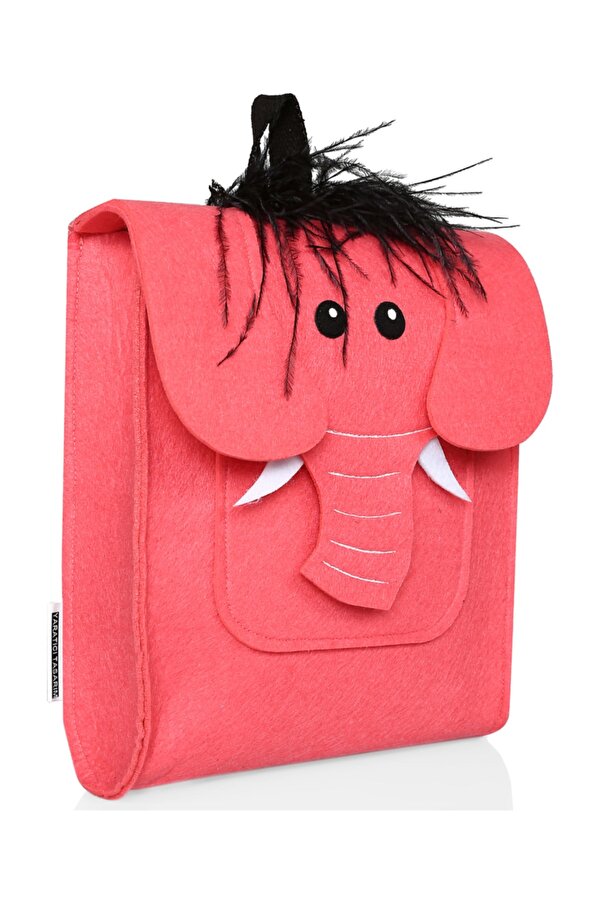 Ju Yaratıcı Tasarım Keçeli Fil Figürlü Çocuk Çantası