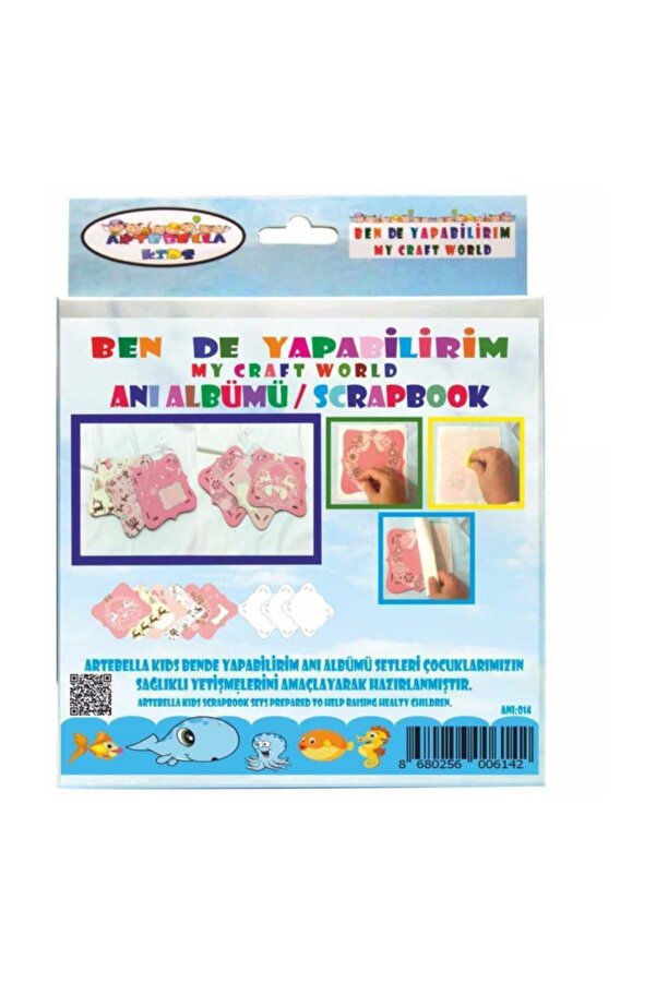 Artebella Çocuk Pembe Temalı Desenler Anı Albümü El İşi Seti