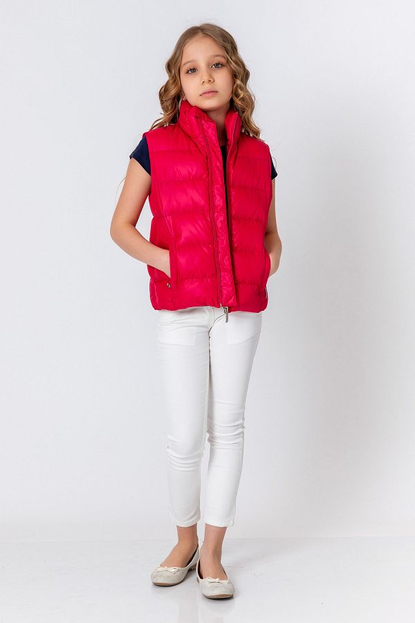 Fuchsia puffer vest 2025