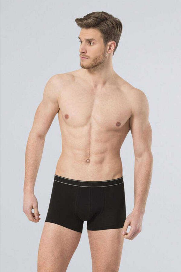TÜREN-Men's Black Lycra Short Leg Boxers 165 1