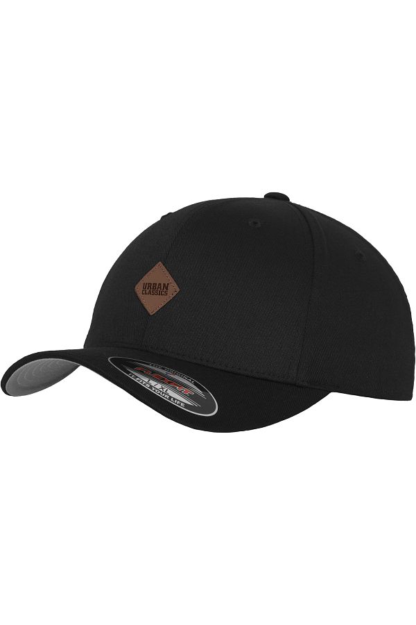 Urban Classics-Aksesuarlar Sentetik Deri Yama Flexfit Şapka 1