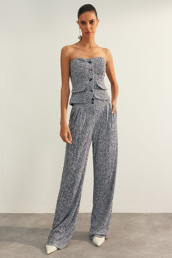 Trendyol Collection-Multicolored Sequin Trousers TPRAW24PL00021 1