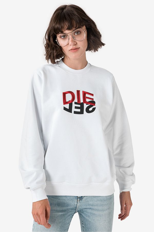 Diesel sweatshirt white best sale