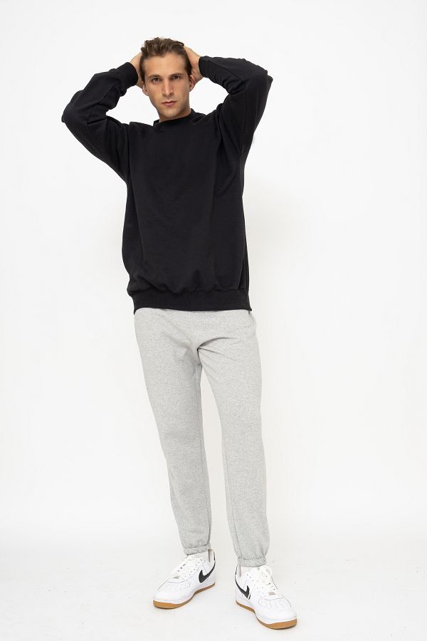 S&A DESIGN-Balbazaar Unisex Unprinted 3 Thread Raised Over Size 0 Collar Sweatshirt 1