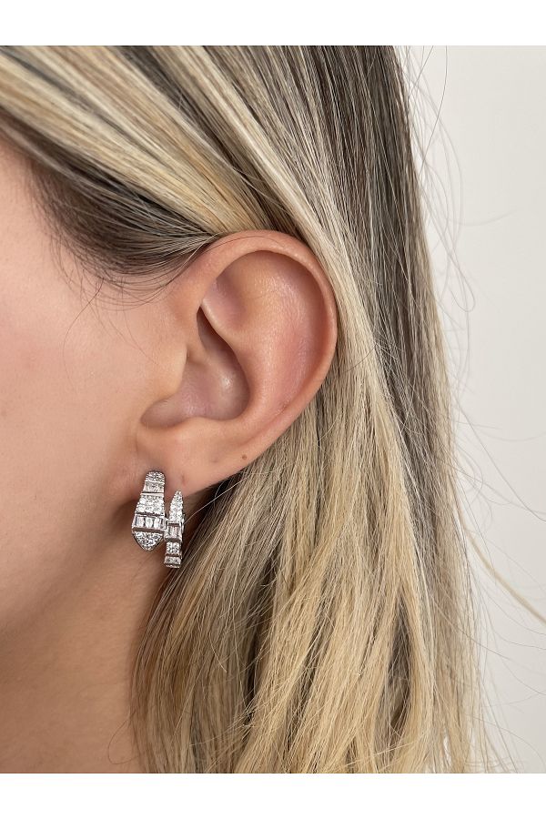 ZWEIG Bvlgari Snake Earrings Trendyol