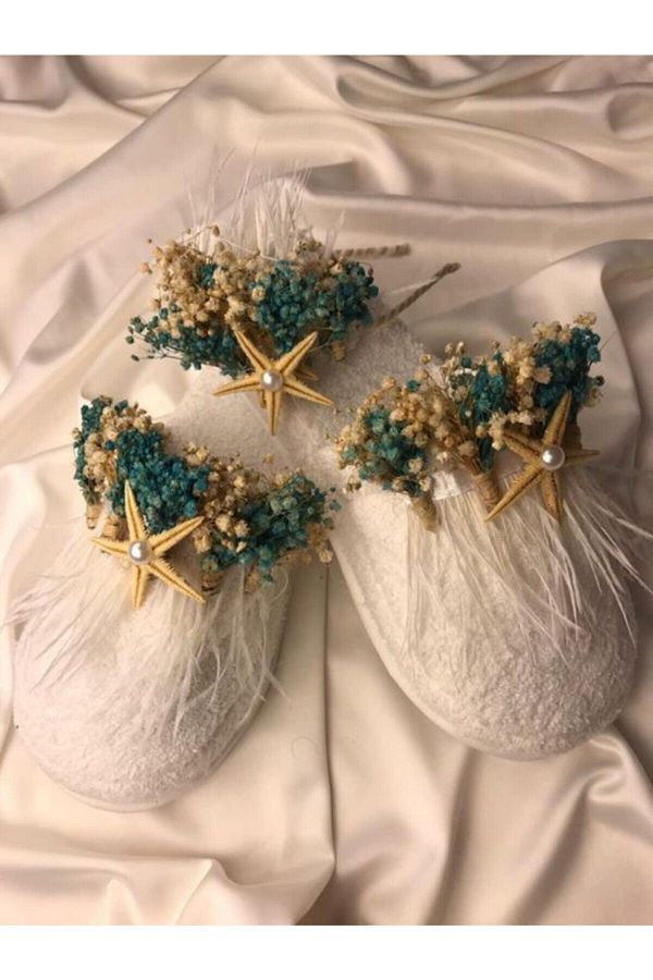 Hobigram-Lohsa Sets Starfish Maternity Slippers Crown Set 1031 – Maternity Set, Stylish Design, Women's Accessory 1
