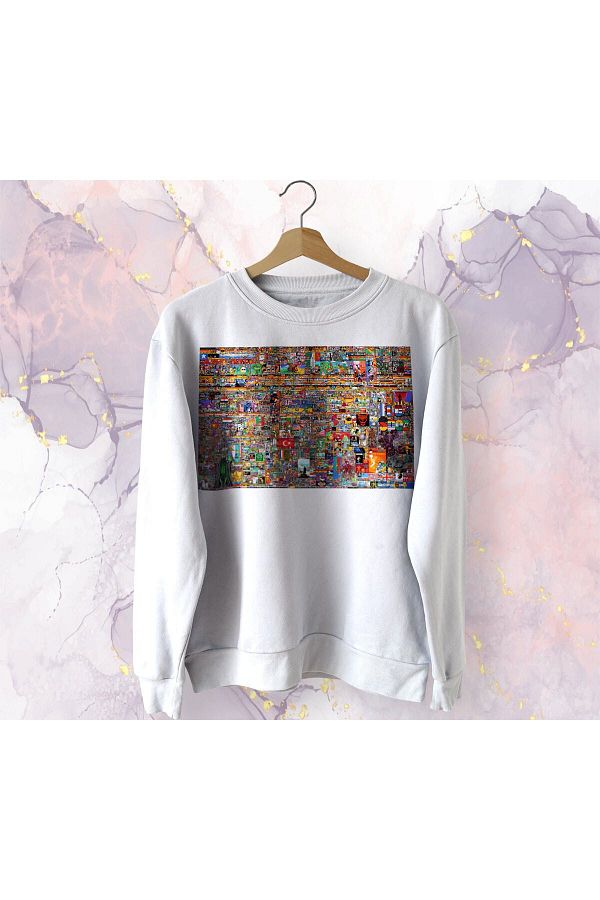 Pisa Art Reddit r Place 2023 Sweatshirt Trendyol